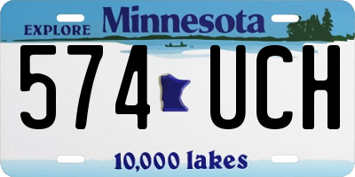 MN license plate 574UCH