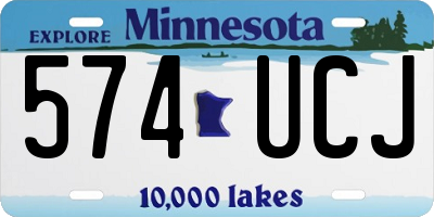 MN license plate 574UCJ