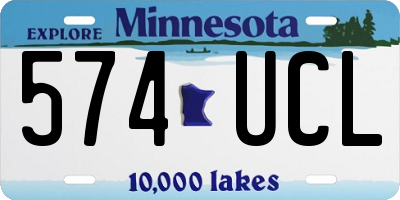 MN license plate 574UCL