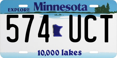 MN license plate 574UCT