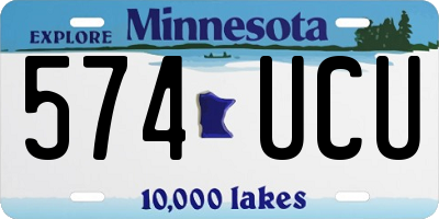 MN license plate 574UCU