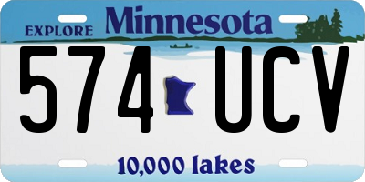 MN license plate 574UCV