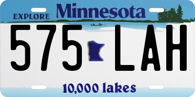 MN license plate 575LAH