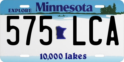 MN license plate 575LCA
