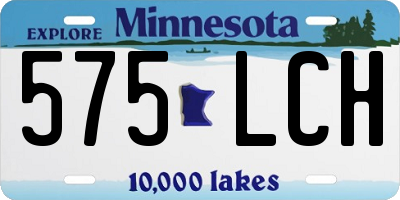 MN license plate 575LCH