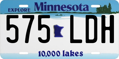 MN license plate 575LDH