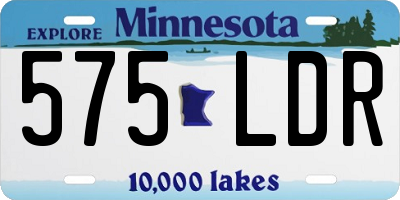 MN license plate 575LDR