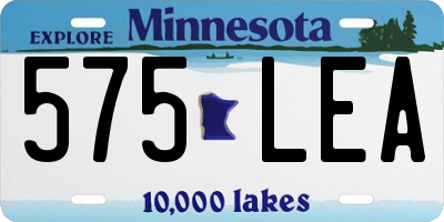MN license plate 575LEA