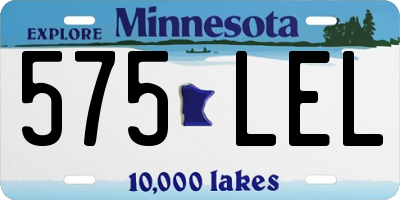 MN license plate 575LEL