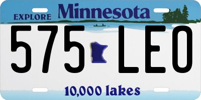 MN license plate 575LEO