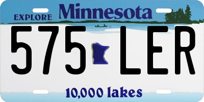 MN license plate 575LER