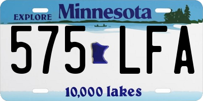 MN license plate 575LFA