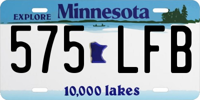 MN license plate 575LFB