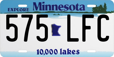 MN license plate 575LFC