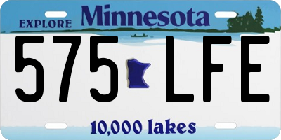 MN license plate 575LFE