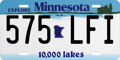 MN license plate 575LFI