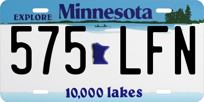 MN license plate 575LFN