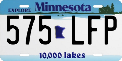 MN license plate 575LFP