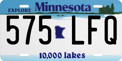 MN license plate 575LFQ