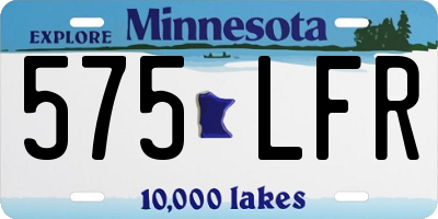 MN license plate 575LFR