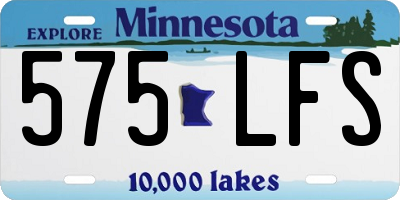 MN license plate 575LFS
