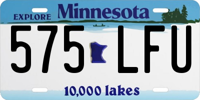 MN license plate 575LFU