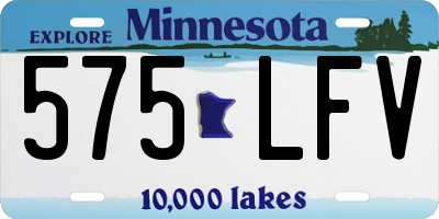 MN license plate 575LFV