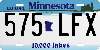 MN license plate 575LFX