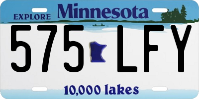 MN license plate 575LFY