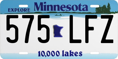 MN license plate 575LFZ