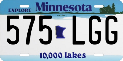 MN license plate 575LGG