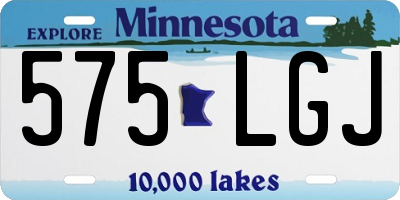MN license plate 575LGJ