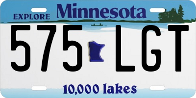 MN license plate 575LGT
