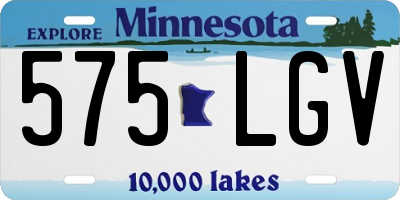 MN license plate 575LGV