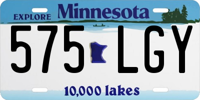 MN license plate 575LGY