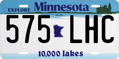 MN license plate 575LHC