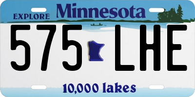 MN license plate 575LHE