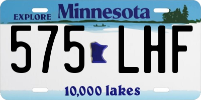 MN license plate 575LHF