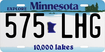 MN license plate 575LHG
