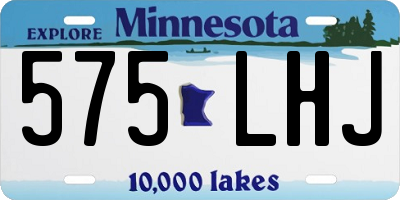 MN license plate 575LHJ