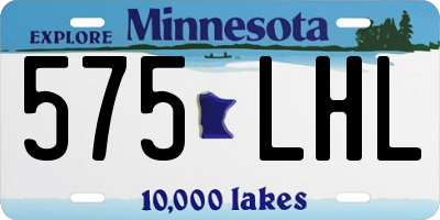 MN license plate 575LHL