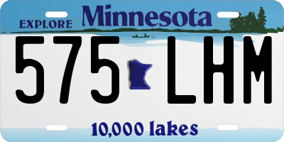 MN license plate 575LHM