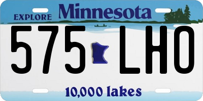 MN license plate 575LHO