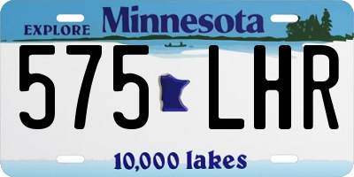 MN license plate 575LHR