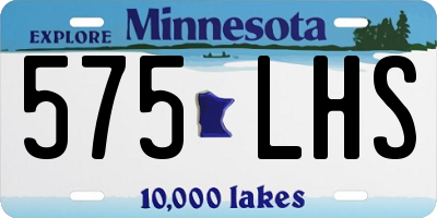 MN license plate 575LHS
