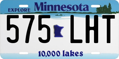 MN license plate 575LHT