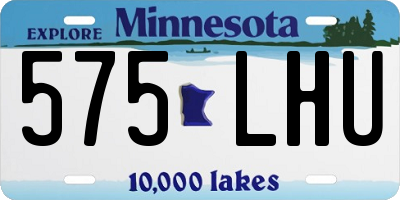 MN license plate 575LHU