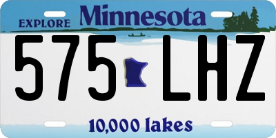 MN license plate 575LHZ