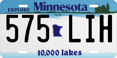 MN license plate 575LIH