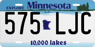 MN license plate 575LJC